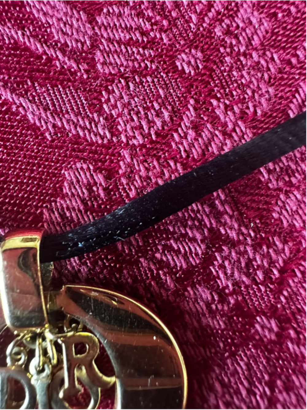 Women's Dior Black & Gold Charms & Choker Necklace - Picture 5 of 6